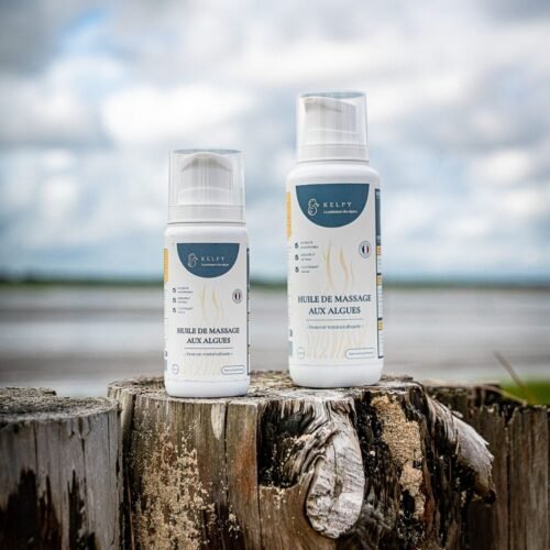 Massage relaxant d'un cheval avec l'huile Kelpy thalasso